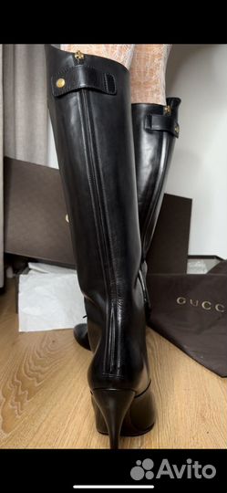 Сапоги на каблуке gucci 38,5