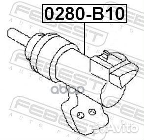 Цилиндр сцепления рабочий 0280B10 Febest