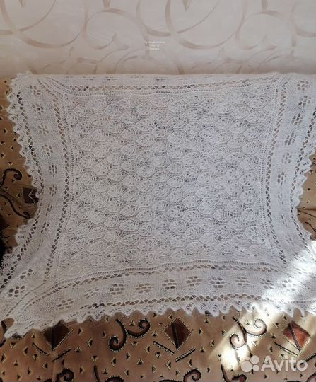 Шаль старинная 146х146