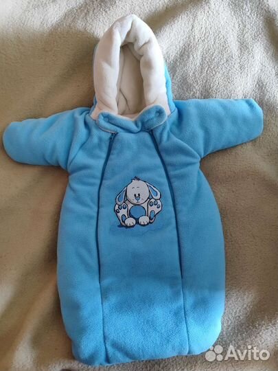 Зимний конверт и шапочка