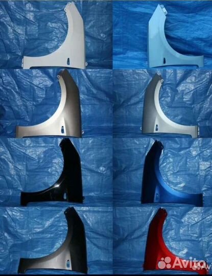 Крылья передние в цвет Kia Rio 4 2017-2023