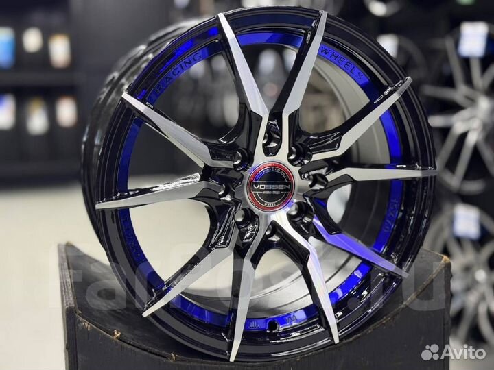 R15 4/100/114.3 (7j+et38) Диск литой YL8813 bmfblu