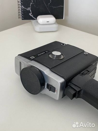 Кинокамера aurora 219 супер-8 времен СССР, рабочая