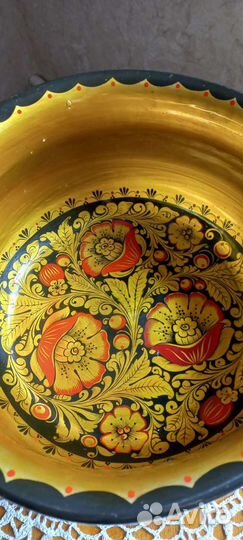 Ваза хохлома