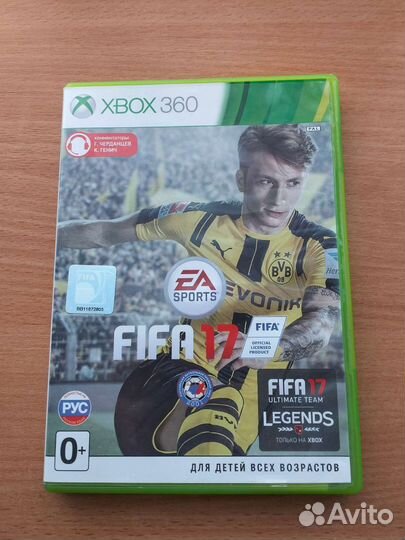 Лицензионный диск Fifa 17 (2017) на xbox 360