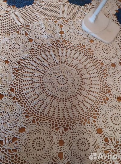 Скатерть винтажная, ручной работы