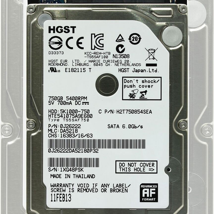 [HTE541075A9E680] Жесткий Диск Hgst 750gb Sata3 Hte541075a9e680