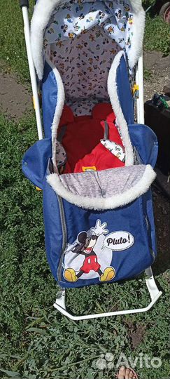 Детские санки на колесах