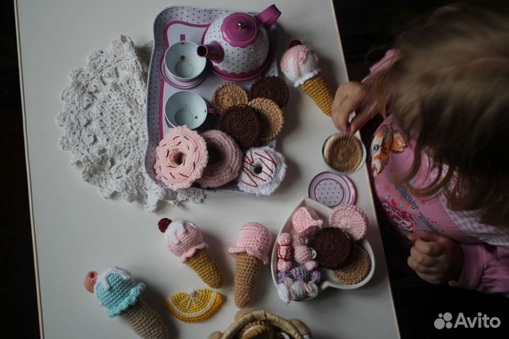 Вязаные сладости,еда