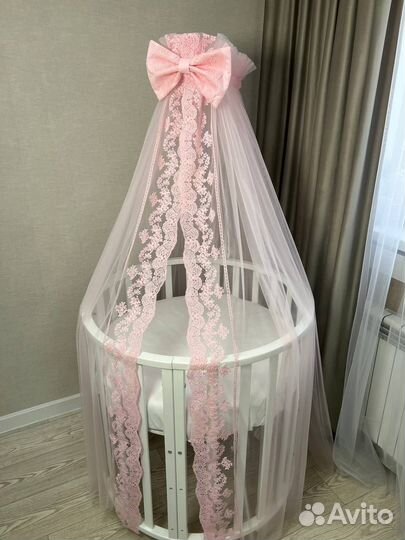 Балдахин на кроватку just happy кружевной