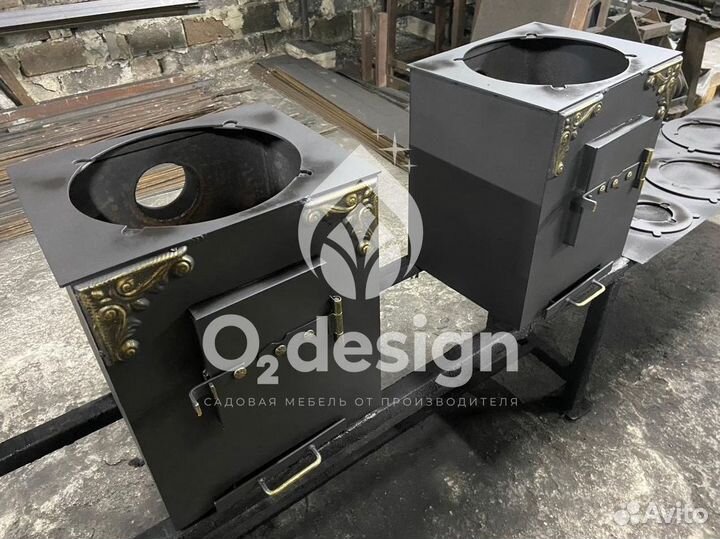 Мангал с печью под казан от производителя