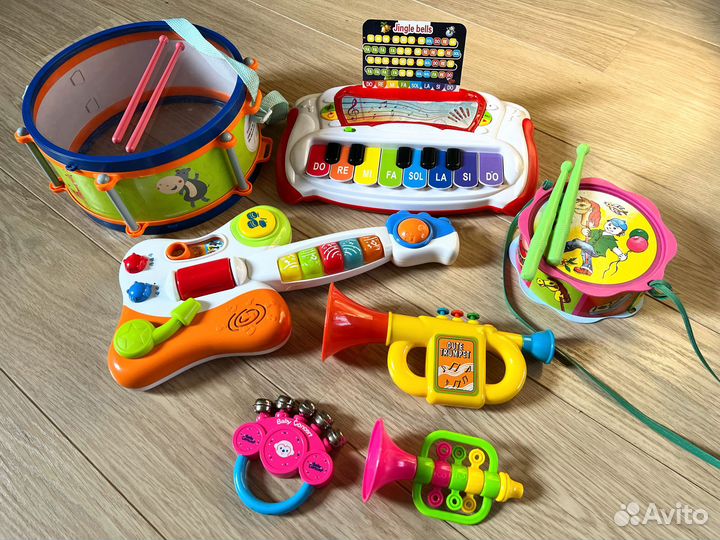 Музыкальные игрушки инструменты пакетом