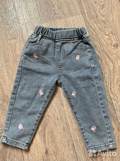 Джинсы для девочки 80