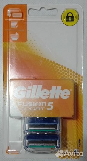 Gillette Fusion 5 Sport, 4 шт. оригинал