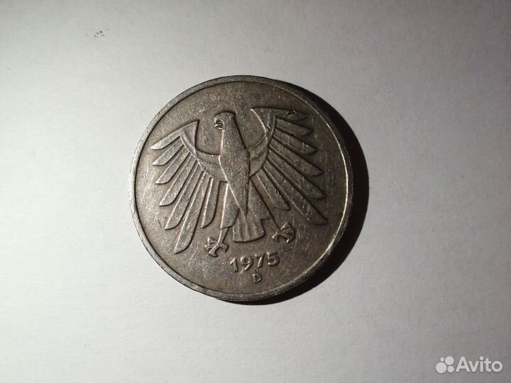 Монета из Германии 1975 года