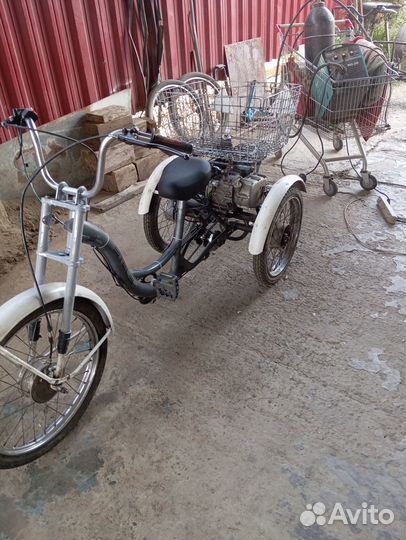Велосипед Стелс 3х колесный с двигателем от мотобл