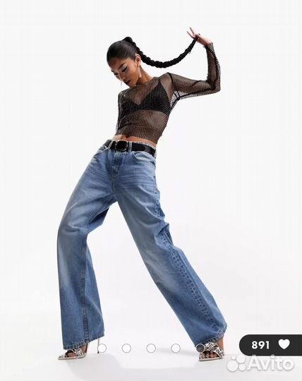 Джинсы бойфренды ASOS 34/32 (52/54 росс)