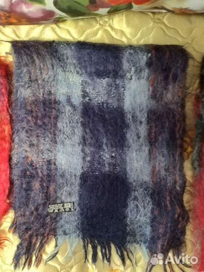 Мужской шарф мохеровый