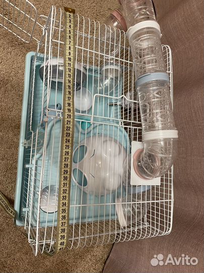 Клетка для хомяка с трубами