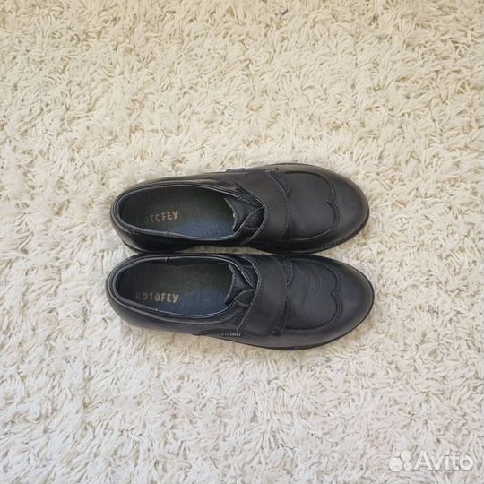 Туфли дошкольные из натуральной кожи