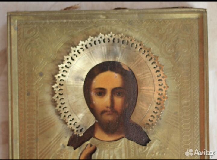 Икона Спаситель 19 Век Отличная