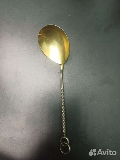 Десертная серебряная ложка СССР