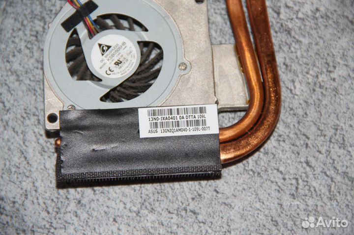 Система охлаждения ноутбука Asus K42 K42D X42