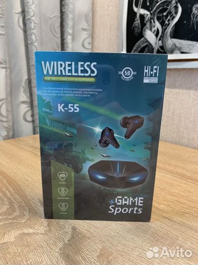 Беспроводные игровые наушники wireless