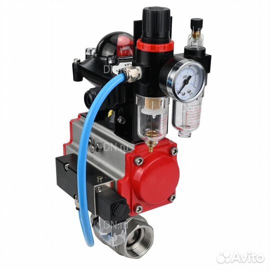 Кран шаровой DN.ru BV3232P(2pc) -FP-T-ISO-H Ду65 Ру63 полнопроходной двухходовой, нержавеющая сталь