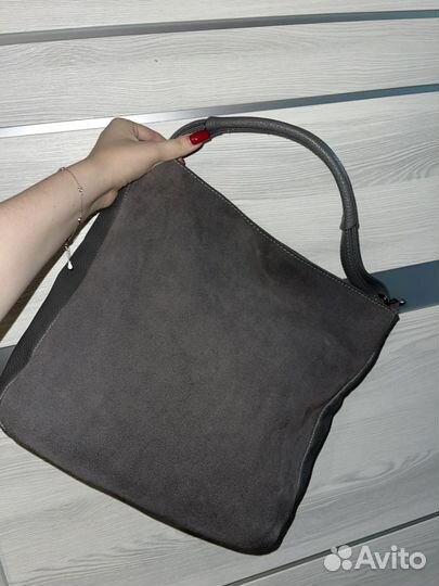 Сумка из натуральной замши