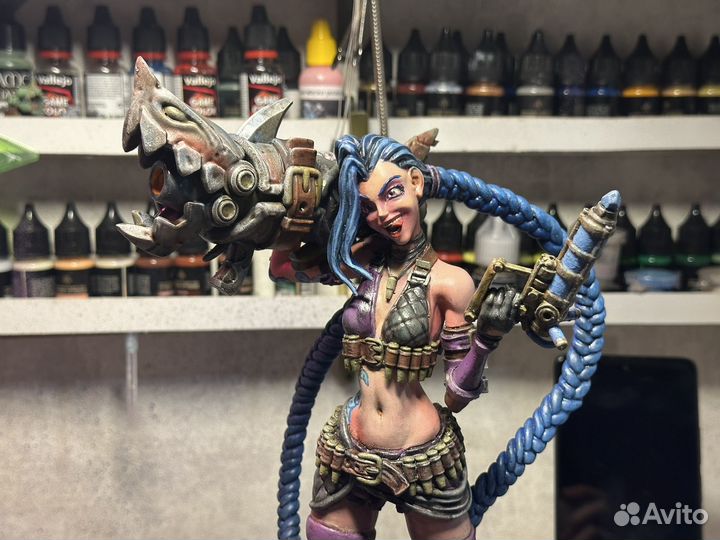 3 D модель Jinx (Аркейн) ручная работа