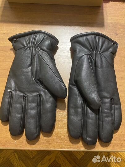 Мужские кожаные Перчатки зимние новые