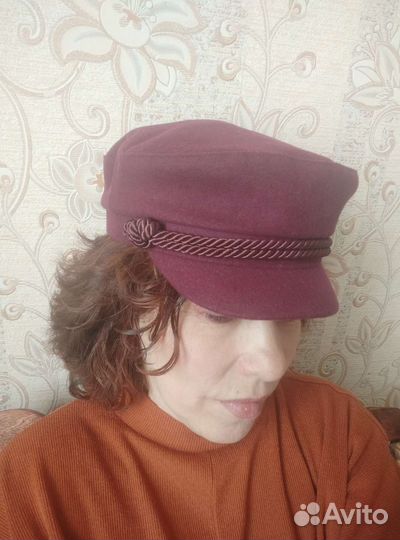 Кепка бордовая, 56р