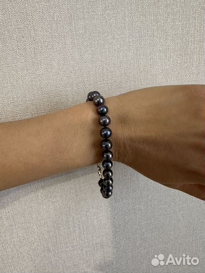 Золотой браслет с жемчугом