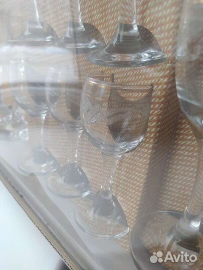 Набор бокалов для вина, рюмки 