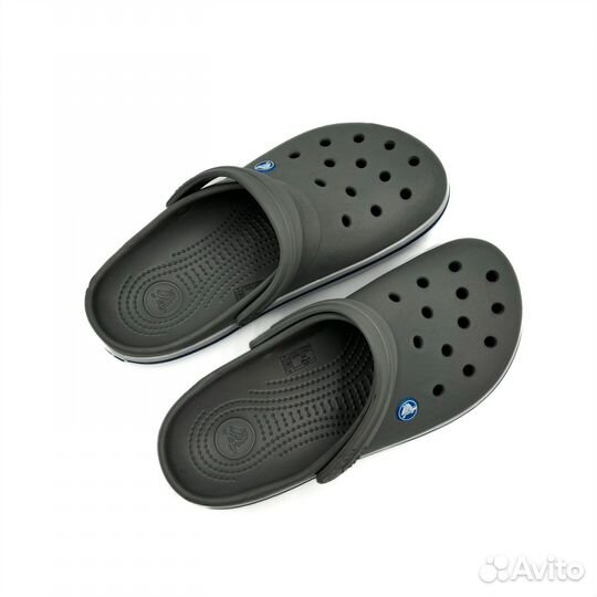 Тапки мужские crocs серые