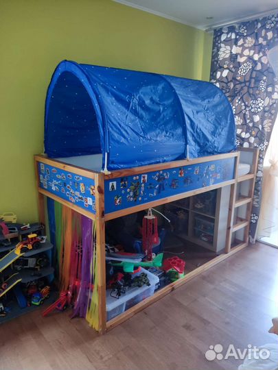 Кровать чердак Икеа, с матрасом