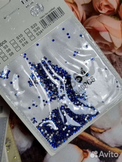 Стразы для маникюра, стекло (3)