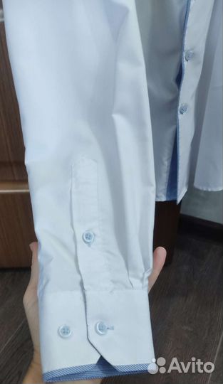Рубашка белая для мальчика 164