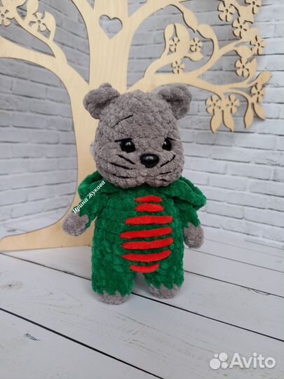 Вязаные игрушки Дракон Кот Мишка Зайка Единорожка