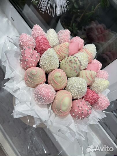 Букет из клубники в шоколаде