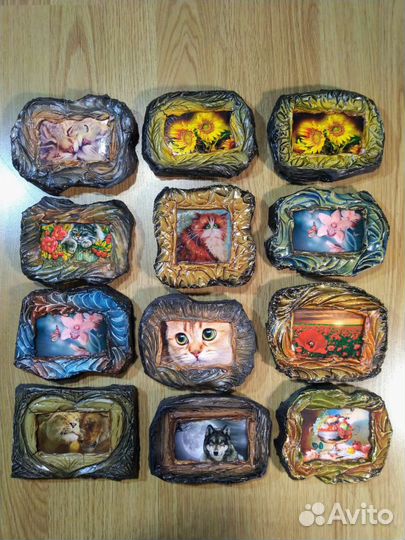 Магнитики-обьёмные ручной работы