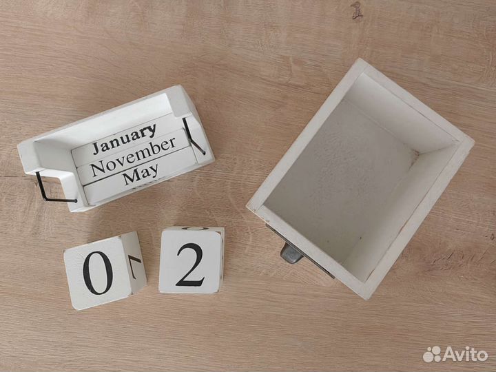 Вечный календарь + ящичек для декора