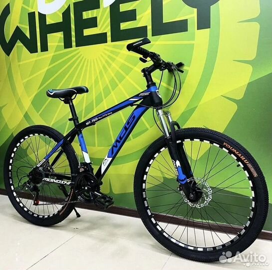 Скоростной велосипед Черно-синий новый