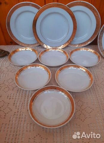Тарелки десертные,креманки Лфз 