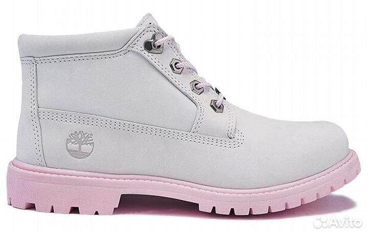 Timberland Women'ss Nellie Chukka Double Waterproof Boot 'Grey Pink' Women's (37)