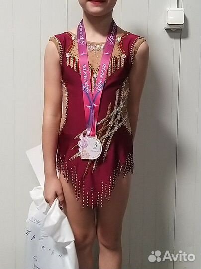 Купальник для худ. гимнастики бу 128