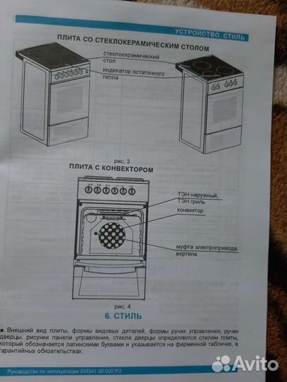 Плита электрическая стеклокерамика