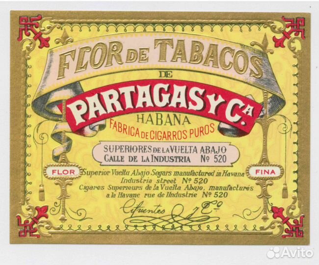 Вкладыши из коробок от сигар 2. Литография. Редк