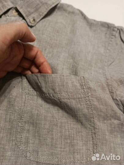 Мужская льняная рубашка canda